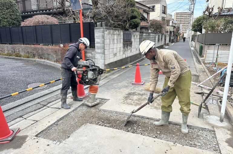 給水取り出し工事