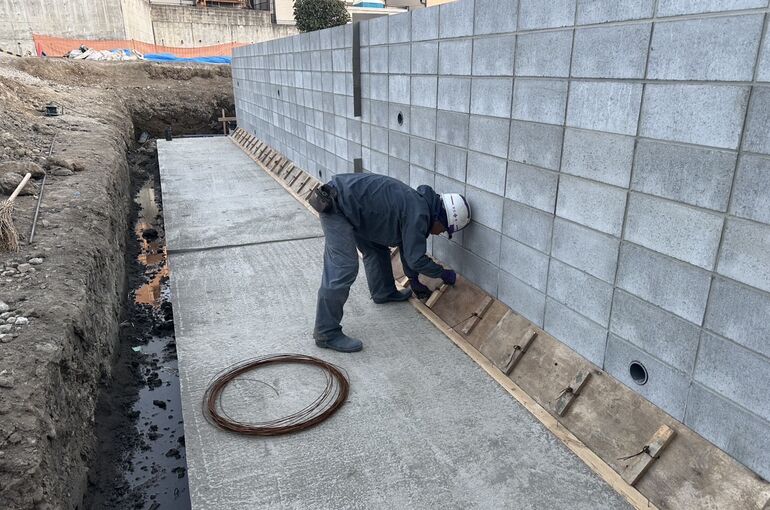 ハンチ枠組み工事