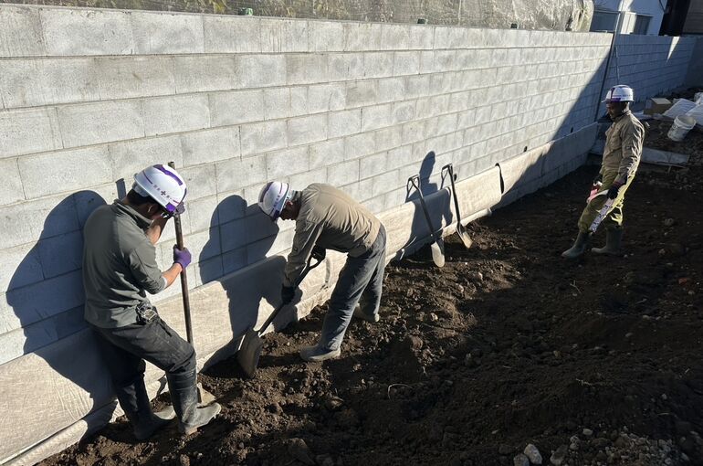 透水マット設置工事