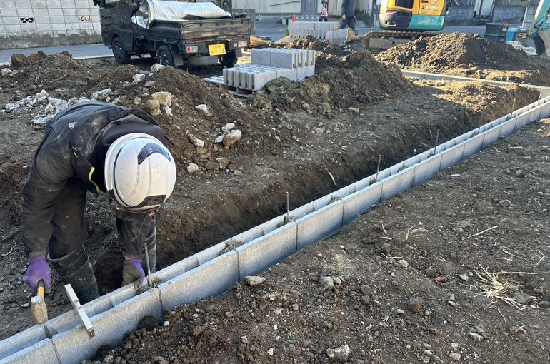 止水コンクリート枠組み工